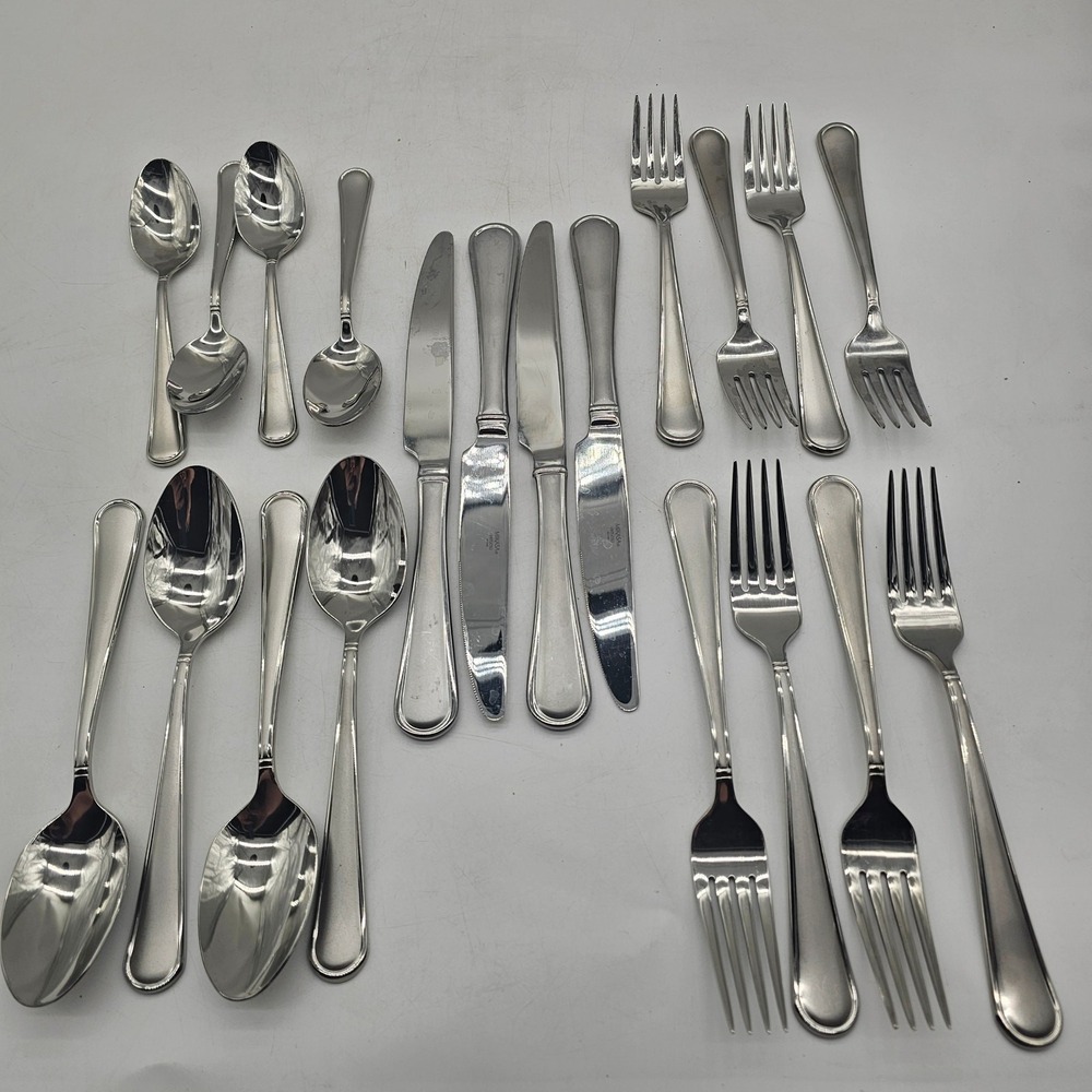 SILVERWARE  MIKASA  VIRTUOSO  18/10  ~ 20pc Lot Complete 5 Pc ×4 Place Setting